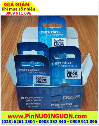 COMBO 1 Hộp (10vỉ) Pin 3v lithium Renata CR2325 (Loại vỉ 1 viên) _Giá chỉ 879.000/Hộp